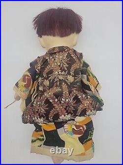 Vintage Pair Japanese Ichimatsu Dolls Boy & Girl All Original Clothes Rare 14