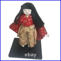 Vintage Pair of Ichimatsu Dolls Kimonos 12 On Stand