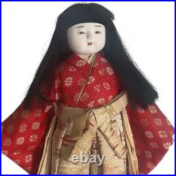 Vintage Pair of Ichimatsu Dolls Kimonos 12 On Stand