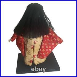 Vintage Pair of Ichimatsu Dolls Kimonos 12 On Stand