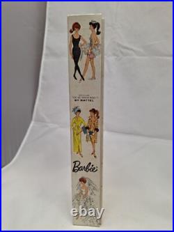 Vintage Platinum Barbie Doll #6 Bubblecut in Box withStand Mattel Japan 1962