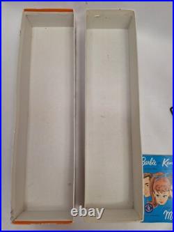 Vintage Platinum Barbie Doll #6 Bubblecut in Box withStand Mattel Japan 1962