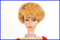 Vintage Platinum Blonde Bubble Cut Barbie Doll Box Booklet & Stand Stunning
