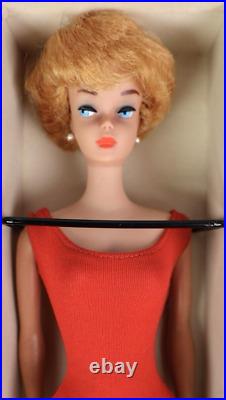 Vintage Platinum Blonde Bubble Cut Barbie Doll Box Booklet & Stand Stunning