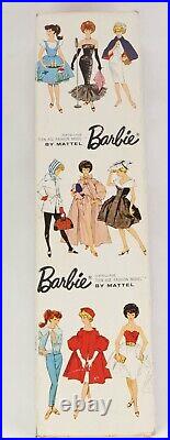 Vintage Platinum Blonde Bubble Cut Barbie Doll Box Booklet & Stand Stunning