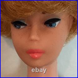 Vintage Platinum Blonde Bubble Cut Barbie. Very Clean. Japan. 30 Pieces Clothing Vintage Platinum Blonde Bubble Cut Barbie. Very Clean. Japan. 30 Pieces Clothing