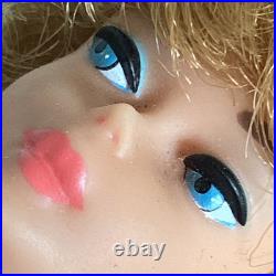 Vintage Platinum Blonde Bubble Cut Barbie. Very Clean. Japan. 30 Pieces Clothing Vintage Platinum Blonde Bubble Cut Barbie. Very Clean. Japan. 30 Pieces Clothing