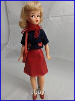 Vintage Platinum Blonde Tammy Doll in Walking Her Pet #9114 Ideal Japan 1963