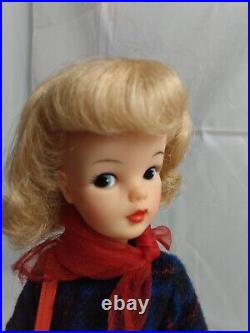 Vintage Platinum Blonde Tammy Doll in Walking Her Pet #9114 Ideal Japan 1963