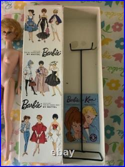 Vintage Platinum Bubblecut Barbie In Box With Original Accessories