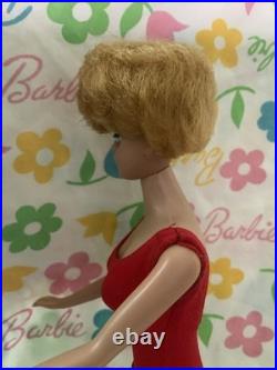 Vintage Platinum Bubblecut Barbie In Box With Original Accessories
