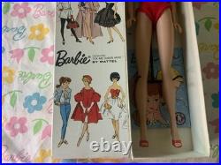 Vintage Platinum Bubblecut Barbie In Box With Original Accessories