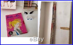 Vintage Ponytail Barbie #3 Brunette with Gay Parsienne vtg box