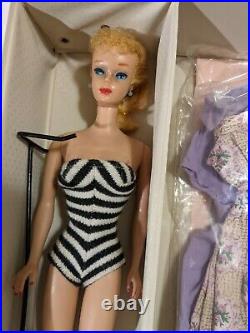 Vintage Ponytail Barbie #5 Blue Eyes, Blonde, 1961 Case, Clothes, Accessories
