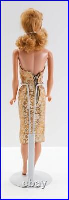 Vintage Ponytail Barbie #6/7 Ash Blonde In Golden Girl Dress WithPurse