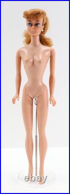 Vintage Ponytail Barbie #6/7 Ash Blonde In Golden Girl Dress WithPurse