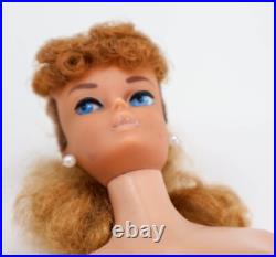 Vintage Ponytail Barbie #6/7 Ash Blonde In Golden Girl Dress WithPurse
