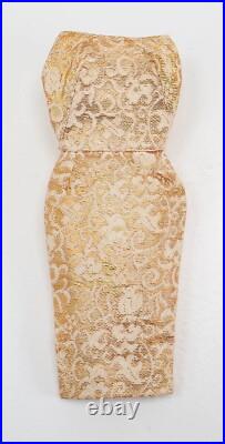 Vintage Ponytail Barbie #6/7 Ash Blonde In Golden Girl Dress WithPurse