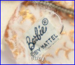 Vintage Ponytail Barbie #6/7 Ash Blonde In Golden Girl Dress WithPurse