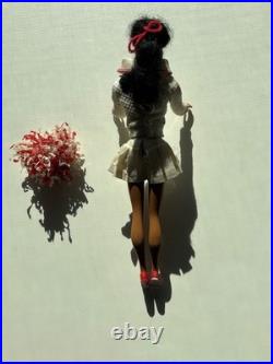 Vintage Ponytail Barbie Doll #3/4 Brunette Flocked Tm Pats Pending Japan