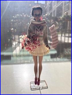 Vintage Ponytail Barbie Doll #3/4 Brunette Flocked Tm Pats Pending Japan