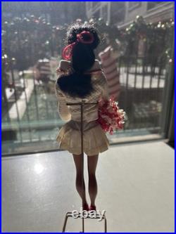 Vintage Ponytail Barbie Doll #3/4 Brunette Flocked Tm Pats Pending Japan