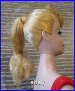Vintage Ponytail Barbie Doll #5 Blonde Gorgeous Top Knot Swimsuit EX/NM No Green Vintage Ponytail Barbie Doll #5 Blonde Gorgeous Top Knot Swimsuit EX/NM No Green