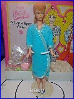 Vintage Ponytail Barbie Doll #7 Blonde Hair 1960s BLK/W TAGGED CLOTHES TLC