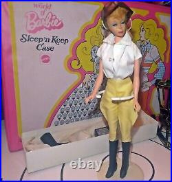 Vintage Ponytail Barbie Doll #7 Blonde Hair 1960s BLK/W TAGGED CLOTHES TLC