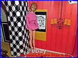 Vintage Ponytail Barbie Doll #7 Blonde Hair 1960s BLK/W TAGGED CLOTHES TLC