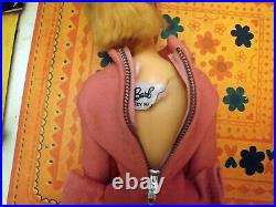 Vintage Ponytail Barbie Doll #7 Blonde Hair 1960s BLK/W TAGGED CLOTHES TLC