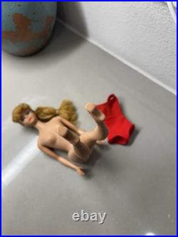 Vintage Ponytail Barbie Doll #7 Strawberry Blonde Mattel 1960s Japan