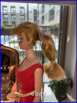 Vintage Ponytail Barbie Doll #7 Strawberry Blonde Mattel 1960s Japan