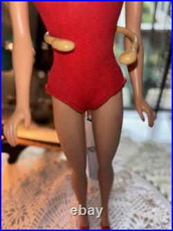 Vintage Ponytail Barbie Doll #7 Strawberry Blonde Mattel 1960s Japan