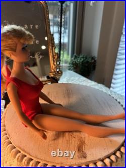 Vintage Ponytail Barbie Doll #7 Strawberry Blonde Mattel 1960s Japan