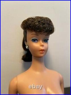 Vintage Ponytail Barbie Doll Early #6 or Late #5 Brunette Excellent Condition