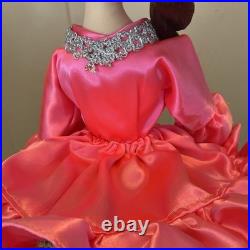 Vintage Posable Doll Big Eyes Japan Pink Dress 19 Inch Fashion Doll