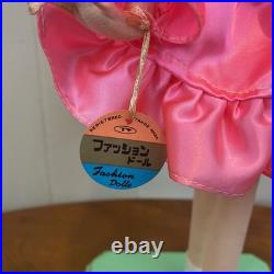Vintage Posable Doll Big Eyes Japan Pink Dress 19 Inch Fashion Doll