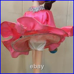 Vintage Posable Doll Big Eyes Japan Pink Dress 19 Inch Fashion Doll
