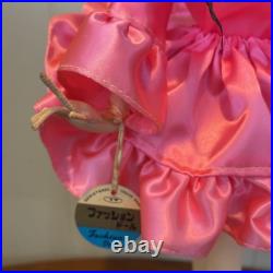Vintage Posable Doll Big Eyes Japan Pink Dress 19 Inch Fashion Doll