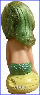 Vintage Rare Japan Kawaii Rubber Nude Mermaid Doll 1960s Made In Japan