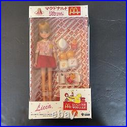 Vintage Rare Licca-chan McDonald's Doll and Accessories NRFB NIB