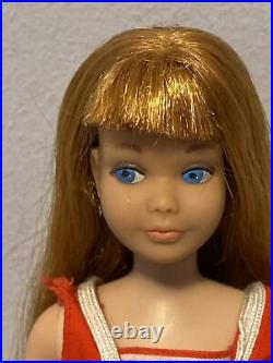 Vintage Red Hair Skipper Barbie Sister Doll 1963 Straight Leg