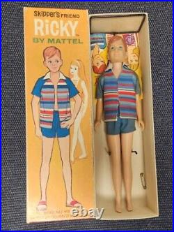 Vintage Ricky Doll In Original Box Stock 1090 Mattel 1964 Skipper's Friend Japan