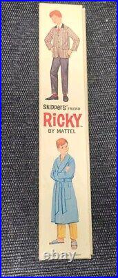 Vintage Ricky Doll In Original Box Stock 1090 Mattel 1964 Skipper's Friend Japan