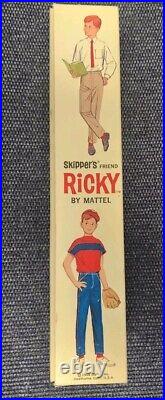 Vintage Ricky Doll In Original Box Stock 1090 Mattel 1964 Skipper's Friend Japan
