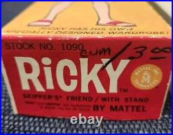 Vintage Ricky Doll In Original Box Stock 1090 Mattel 1964 Skipper's Friend Japan