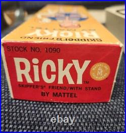 Vintage Ricky Doll In Original Box Stock 1090 Mattel 1964 Skipper's Friend Japan