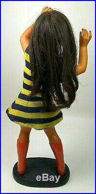 Vintage Rubber mod Go Go Girl Dancing doll 1960s, 30cm Sarco Japan
