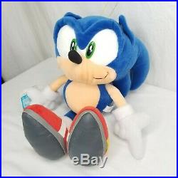 Vintage SEGA Sonic The Hedgehog Plush Doll Japan Prize Toy With Tags 1998